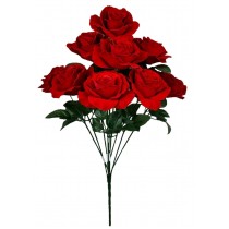 Букет искусственных бархатных роз 76см (№7207)