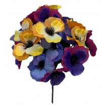 Букет искусственных цветов Анютины глазки 30см (№7311)