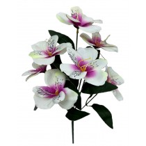 Искусственные цветы орхидеи в букете 44см (№7313)