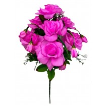 Букет искусственных роз с бутончиками 53см (№8121)