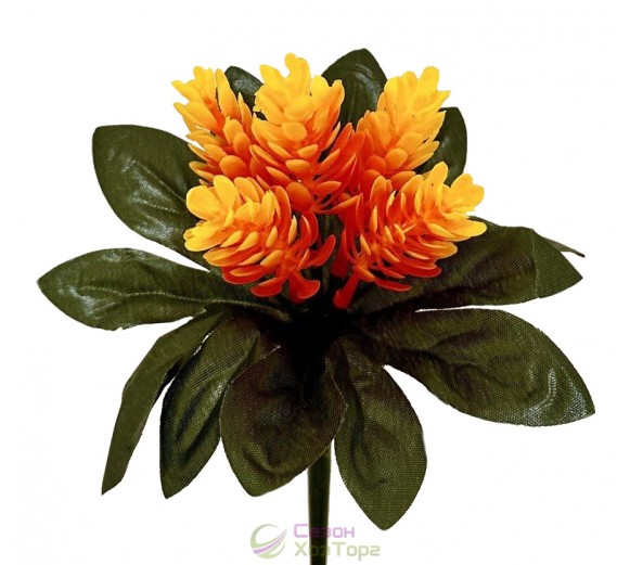 Штучний пластиковий букет бордюр Кукурудза 16см (№8150)