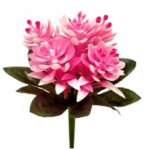 Штучний пластиковий букет бордюр Півонія-шишка 18см (№8151)