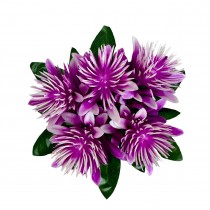 Штучний пластиковий букет бордюр Айстри 19см (№8152)