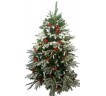 Ялина Лита з шишками та калиною засніжена, зі вставками з хвої ПВХ 1,5м (SH360) 