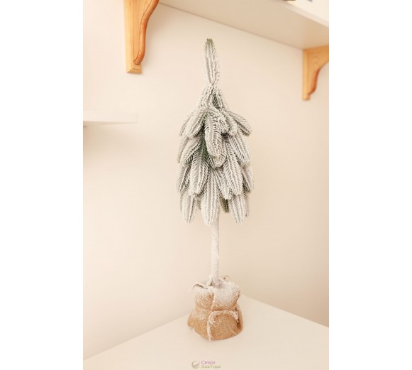 Ялинка Офісна засніжена з литої хвої у мішковині 0,67м 