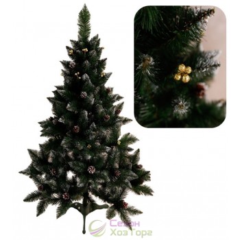 ЯЛИНА ЕЛІТНА ШИШКИ+КАЛИНА (червона, синя, золота, срібна)1,5м