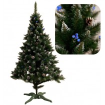 Ялина ЕЛІТНА ШИШКИ+КАЛИНА (червона, золота, синя, срібна) 2,0м