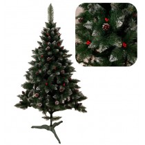 ЯЛИНА ЕЛІТНА ШИШКИ+КАЛИНА (червона, синя, золота, срібна) 1,8м