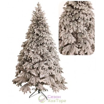 Ель литая "VIP Роял" заснеженная, хвоя "5 веточек"2,5м