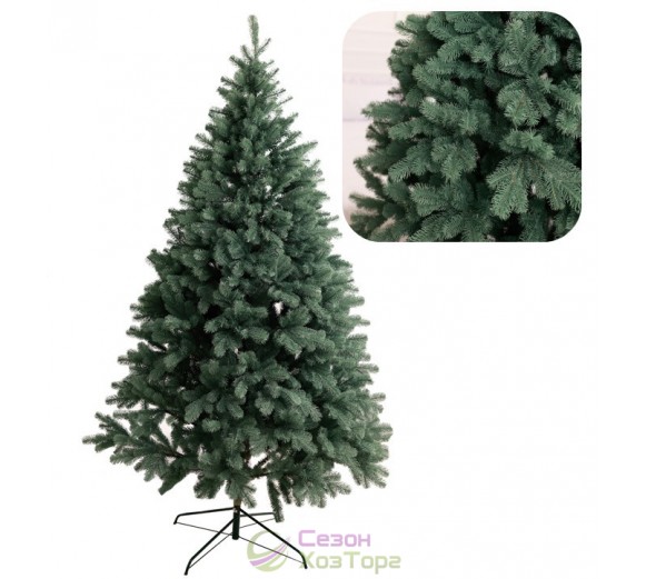 Ель литая "Роял" зеленая, голубая, хвоя "5 веточек" 2,3м