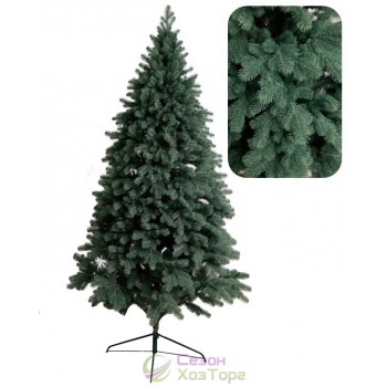 Ель литая "Роял" зеленая, голубая хвоя "5 веточек" 2,5м