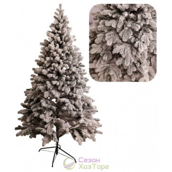 Ель литая "Роял" заснеженная, хвоя "5 веточек"2,1м