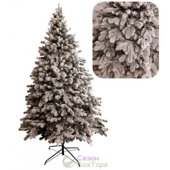 Ель литая "Роял" заснеженная, хвоя "5 веточек"2,3м