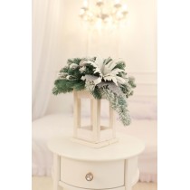 Різдвяний ліхтар з декором 35х30см 