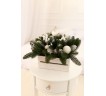 Новогодняя композиция в деревянном кашпо "Green"