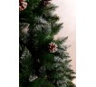 Ялина штучна ЕЛІТНА З ШИШКАМИ 2,0 м (біле напилення)