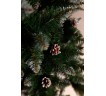 Ялина штучна ЕЛІТНА З ШИШКАМИ 1,8 м (біле напилення)