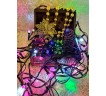 Гирлянда электрическая LED 50, светодиодная, с линзой, черный  провод (SH138)