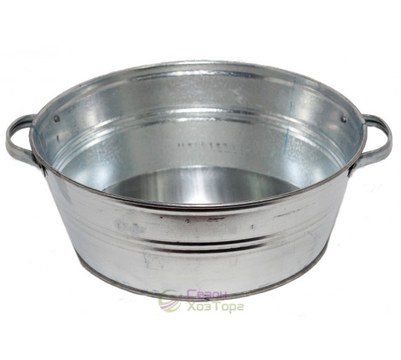 Таз 13 л круглий оцинкований
