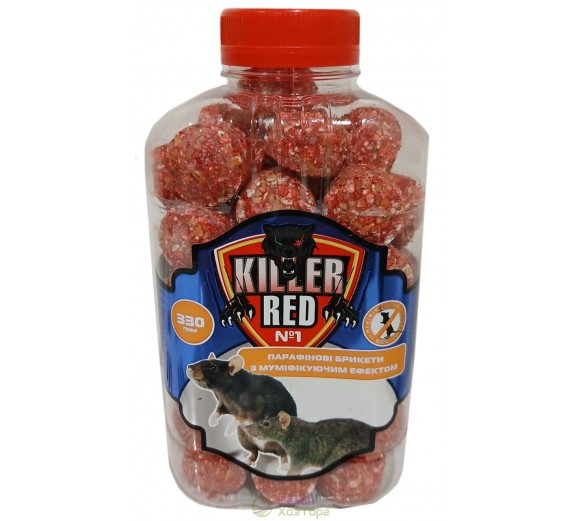 KILLER RED Брикети парафінові 330г