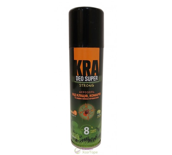Аерозоль KRA deo super Strong від кліщів та комарів 150 мл