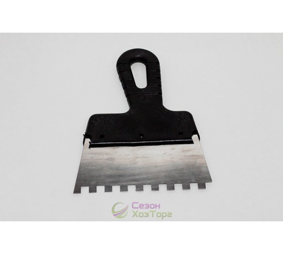 Шпатель із нержавіючої сталі 150 мм, зуб 6*6, 8*8