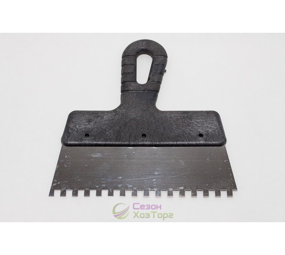 Шпатель із нержавіючої сталі 200 мм, зуб 6*6, 8*8