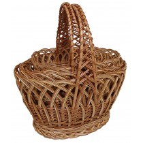 Плетеные корзины из лозы с двойной ручкой Кобра (набор из 4 шт)