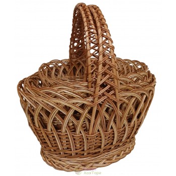 Плетені кошики з лози з подвійною ручкою Кобра (набір з 4 шт)