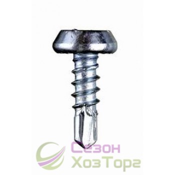 Саморіз "блоха" зі свердлом біла 3,5х9,5 мм (упаковка 1000 шт)