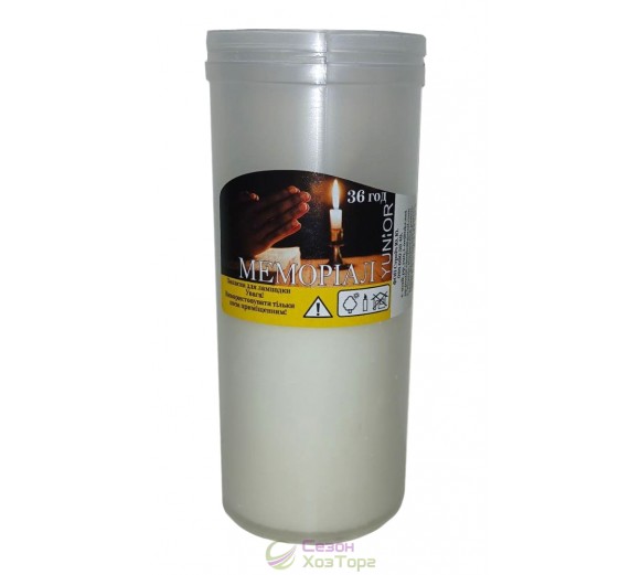 Запаска парафиновая для лампадок на 36 часов в пластмассовой тубе