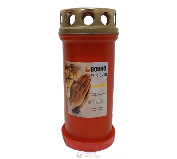 Лампадка масляная на 42 часа "Молитва"