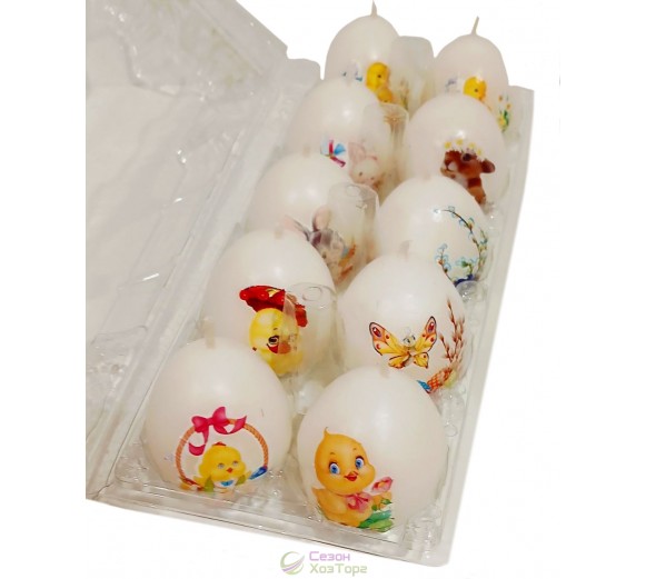 Пасхальная свеча «Яйцо с рисунком»