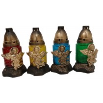 Лампадка стеклянная на 18 часов "Ангел Микс"  