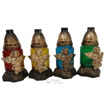 Лампадка стеклянная на 18 часов "Ангел Микс"  