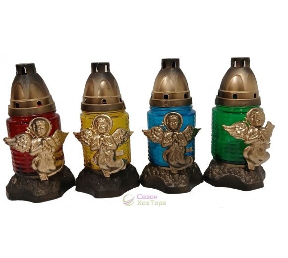 Лампадка стеклянная на 18 часов "Ангел Микс"  