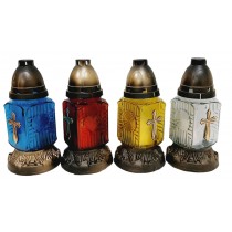 Лампадка стеклянная на 24 часов  "Квадрат микс"  