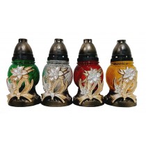 Лампадка стеклянная на 24 часа "Нарцисс"  