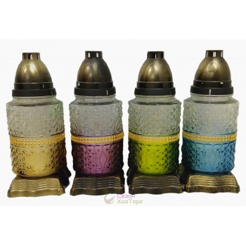 Лампадка стеклянная на 36 часов "Лента микс"