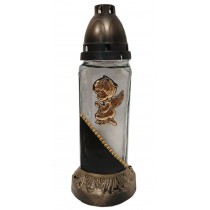 Лампадка стеклянная на 36 часов  "День-ночь/Ангел"