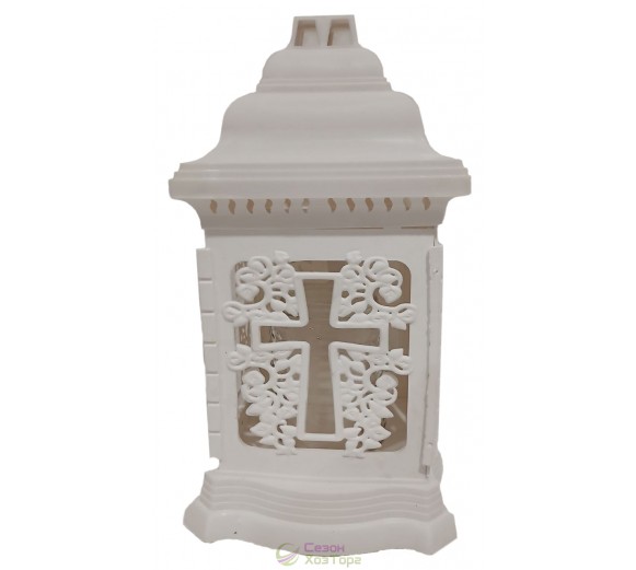 Лампадка Капличка квадратная белая на 36 часов  