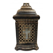 Лампадка Капличка квадратная черная на 36 часов  