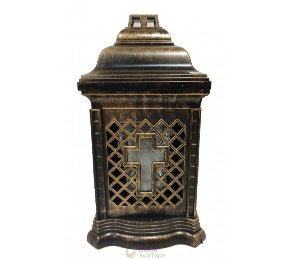 Лампадка Капличка квадратная черная на 36 часов  