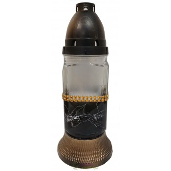 Лампадка стеклянная на 36 часов "Нитка черная"