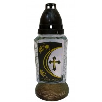 Лампадка стеклянная на 36 часов  "Пам'ятаємо"