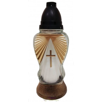 Лампадка стеклянная на 48 часов "Крылья"