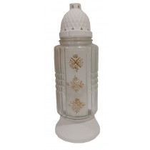 Лампадка стеклянная на 60 часов "Колосок"