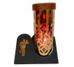 Лампадка на солнечной батарее, золотая, на подставке "Крест с рукой" 21,5см Лампадка на солнечной батарее, золотая, на подставке "Крест с рукой" 21,5см