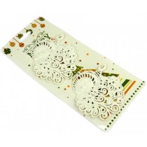 Новорічна прикраса "Дід Мороз", пластик, набір 2 шт (SH172)