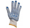 Рукавички MIR білі з ПВХ крапкою 1-й сорт